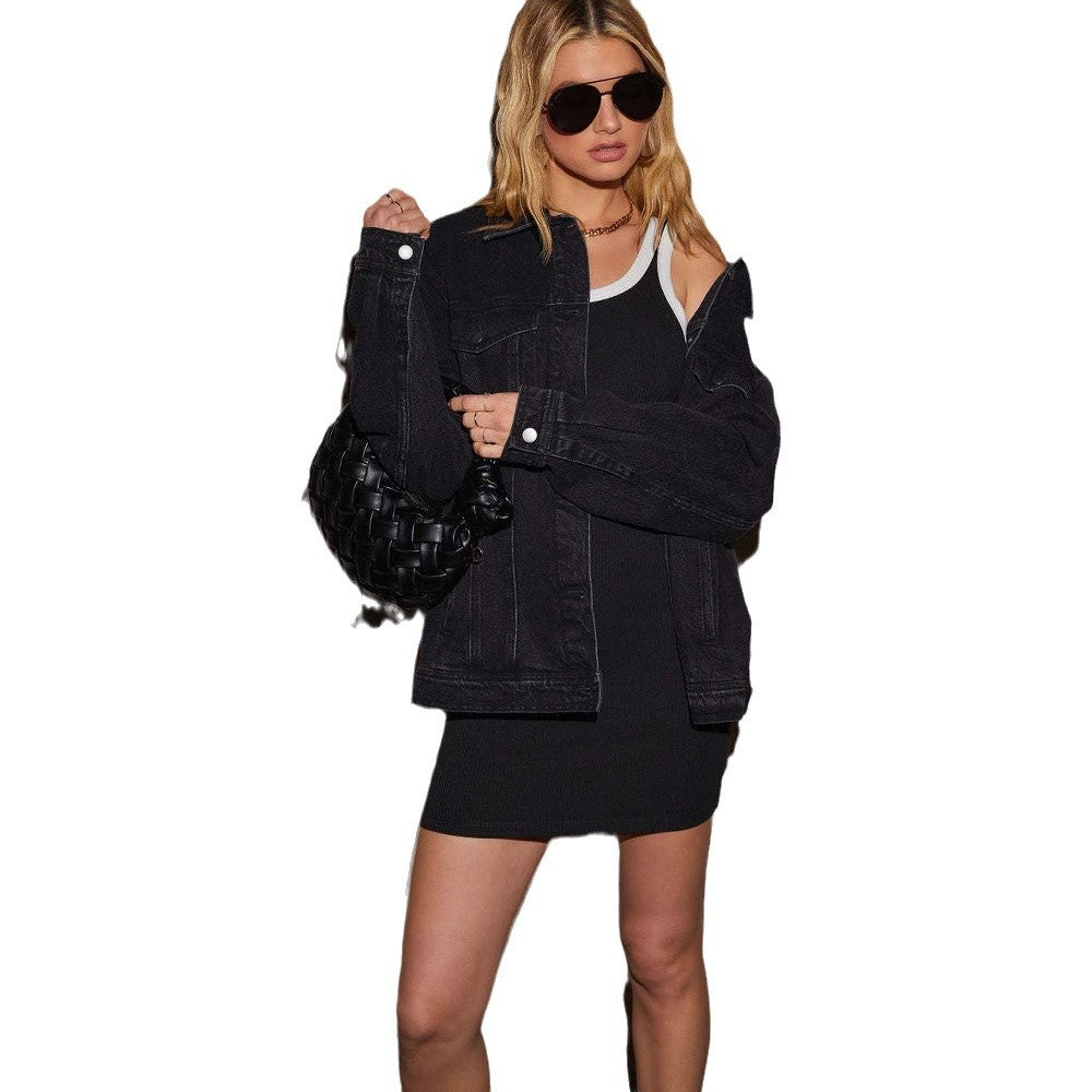 Casual denim jacket for women in oversized cut Lune London