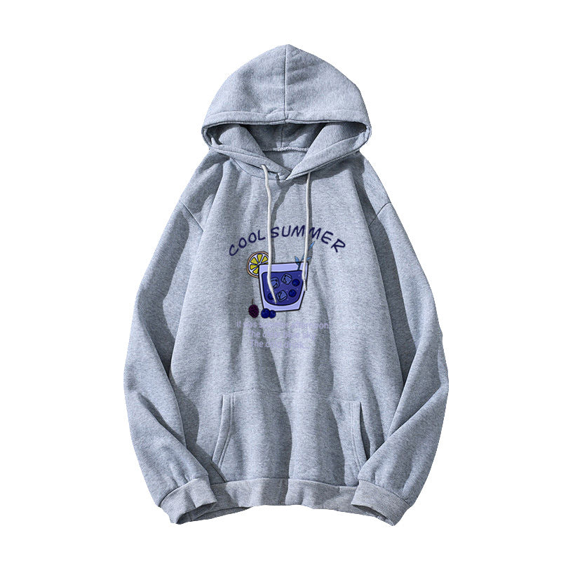 Women's hoodie with cheerful summer motif Chic & Stil