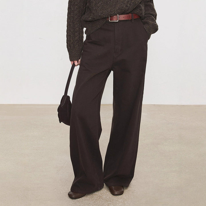 Culotte Chic & Stil femme à taille haute évasée