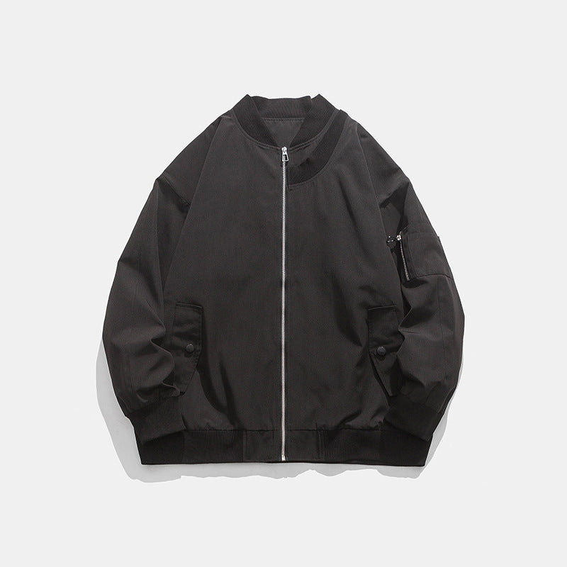 Casual bomber jacket for men with zipper and side pockets Lune London