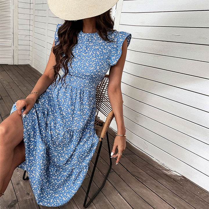 Woman Floral Midi Dress Lune London