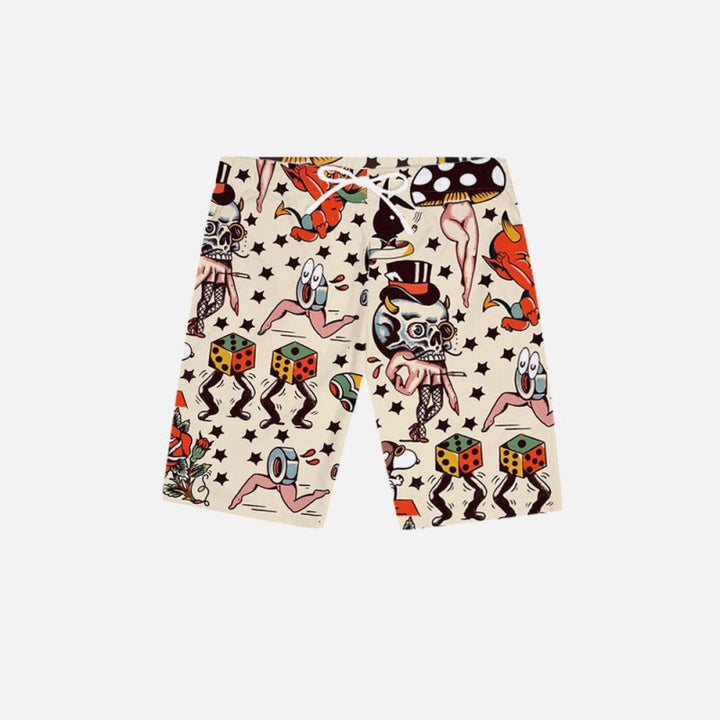 Men's Graphic Printed Psychedelic Swimwear Lune London