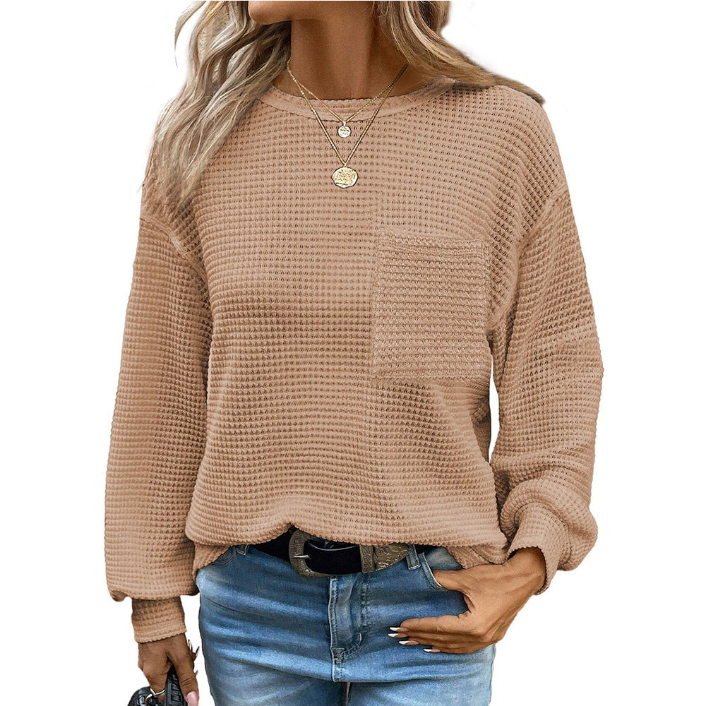 Casual sweatshirt for women with structure and chest pocket Lune London