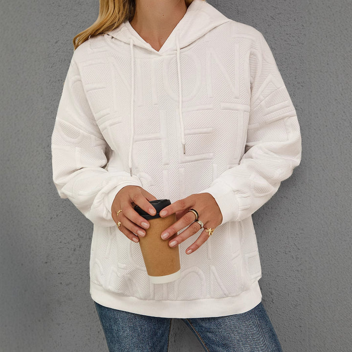 Haut de survêtement surdimensionné pour femmes avec design texturé Chic & Stil