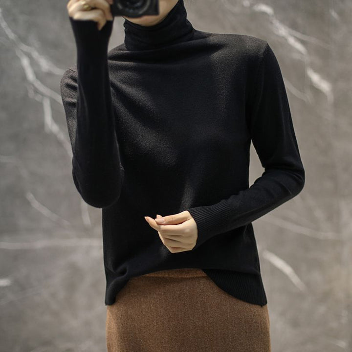 Pull col roulé de haute qualité pour femmes Chic & Stil