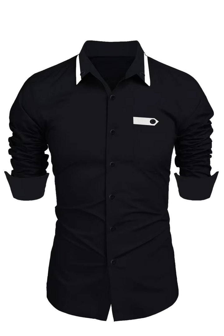 Elegant long sleeve shirt for men with button closure Chic und Stil