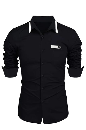Elegant long sleeve shirt for men with button closure Chic und Stil