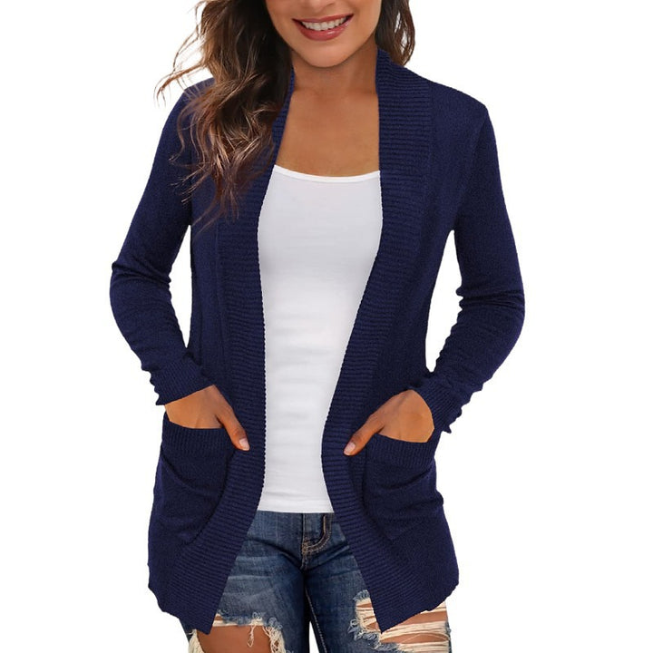 Ladies Long Sleeve Knit Coat Lune London