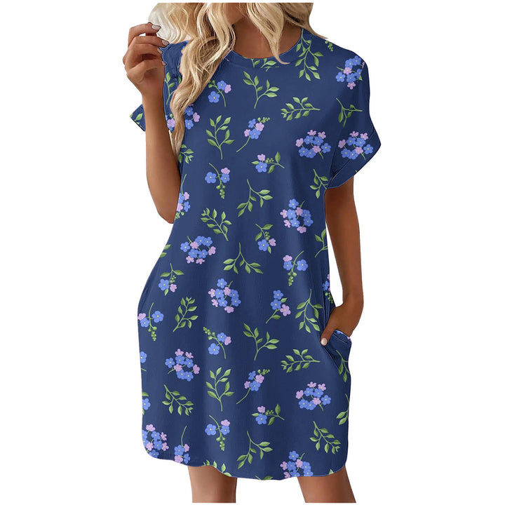 Chic Floral Print Shift Dress for Women