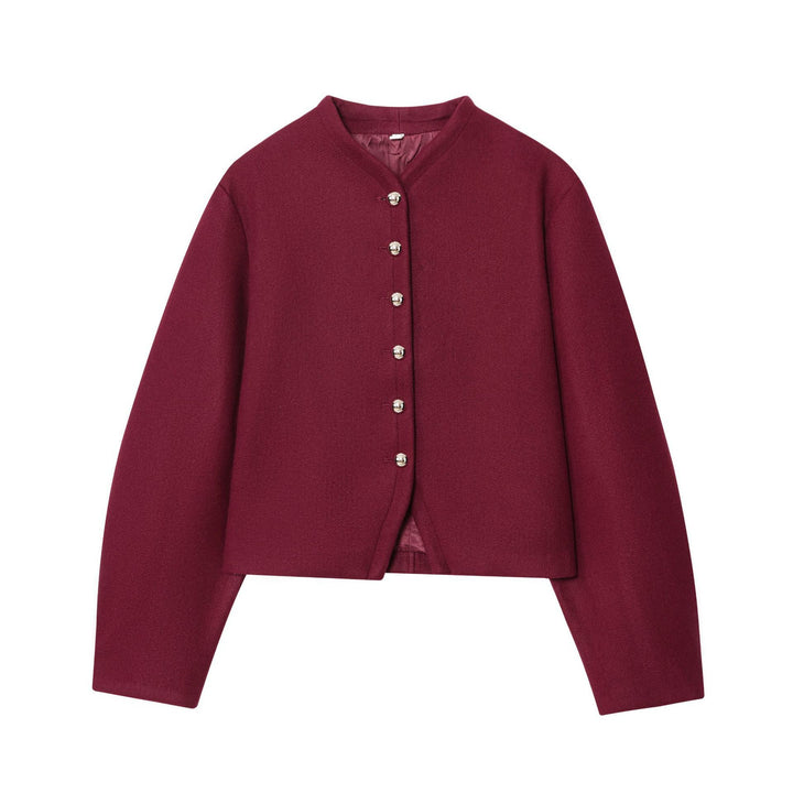 Veste courte à la mode pour femmes avec patte de boutonnage élégante Chic & Stil
