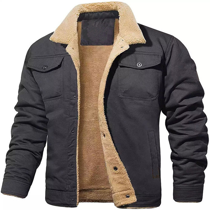 Winter jacket for men with soft plush lining Lune London