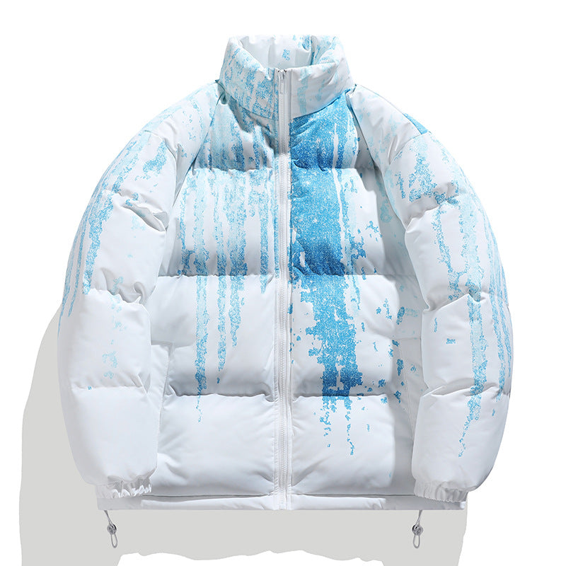 Winter ladies puffer jacket with elastic cuffs and chic and stylish design