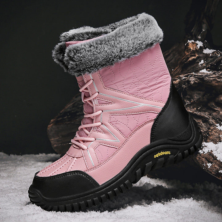 Women's waterproof winter boots with insulated lining and non-slip sole Lune London