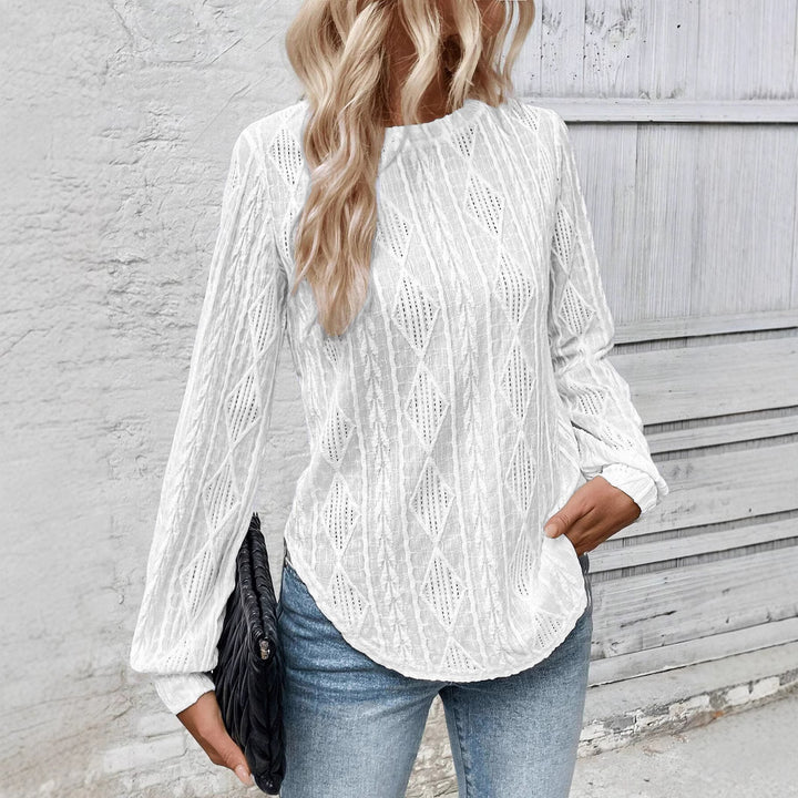 Ladies' knit sweater with structured design Lune London