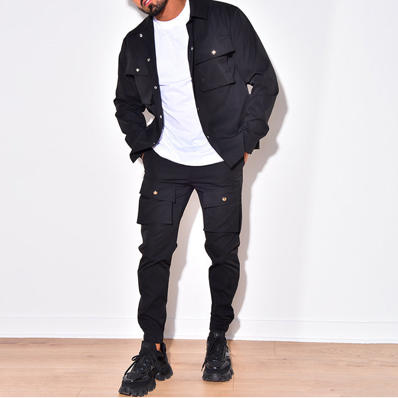 Men's cargo set with practical pockets and modern design Lune London