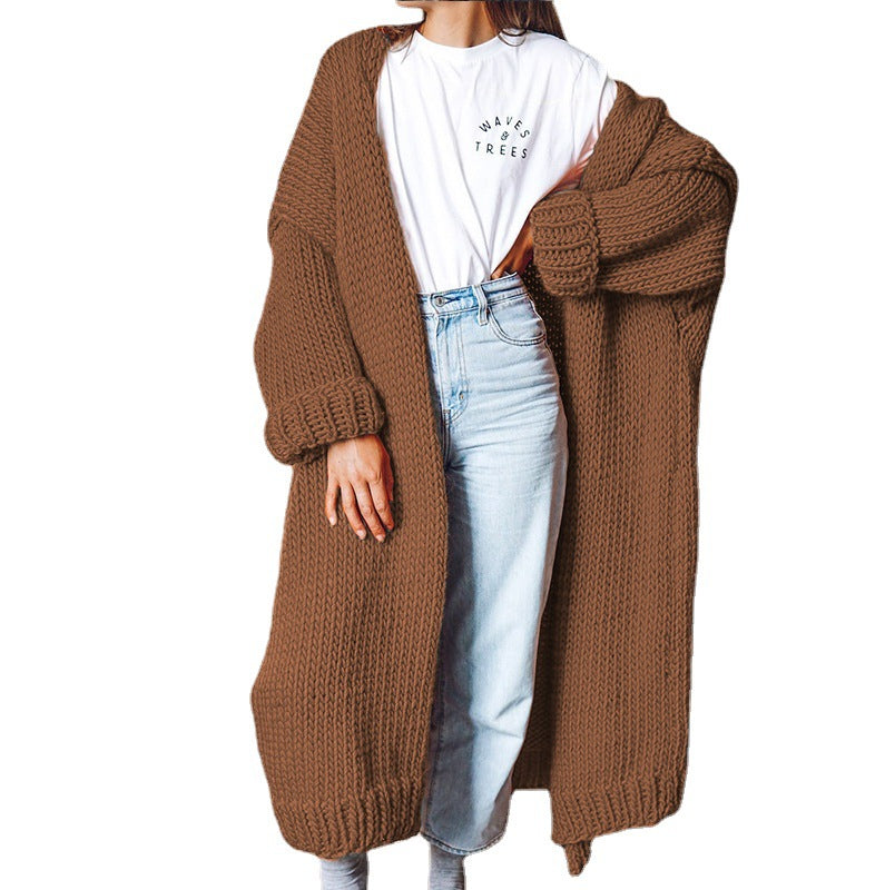 Ladies Chunky Knit Kimono Cardigan Lune London