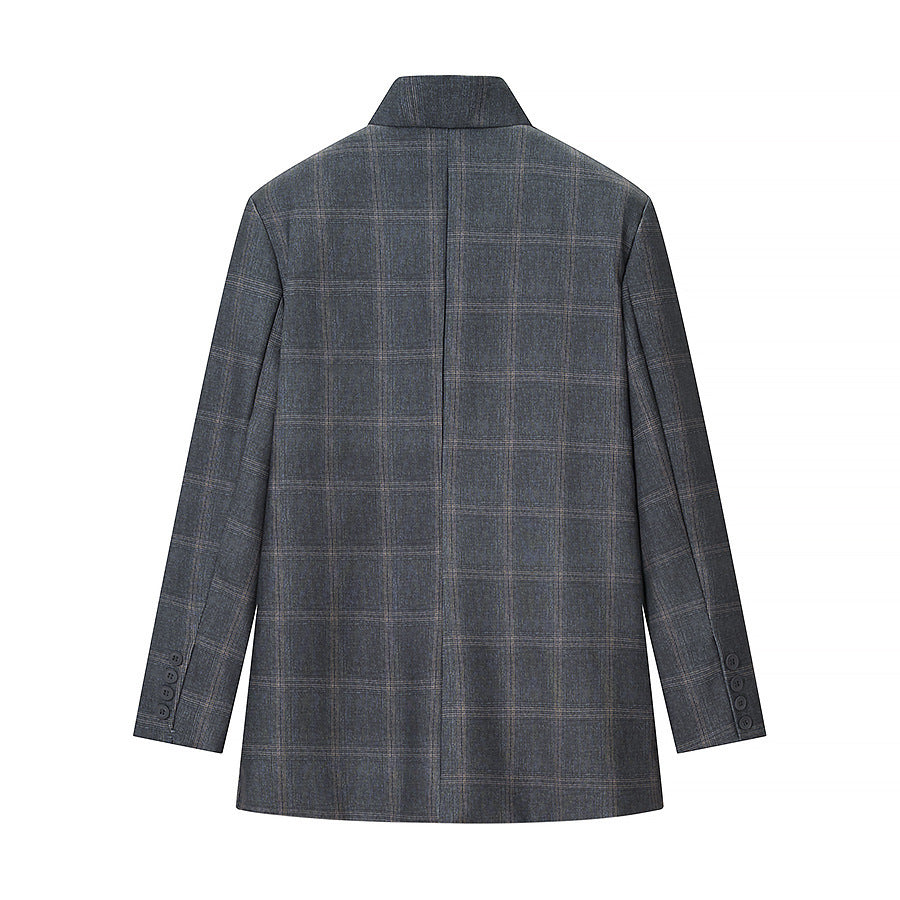 Veste de designer pour femmes avec motif écossais urbain Chic & Stil