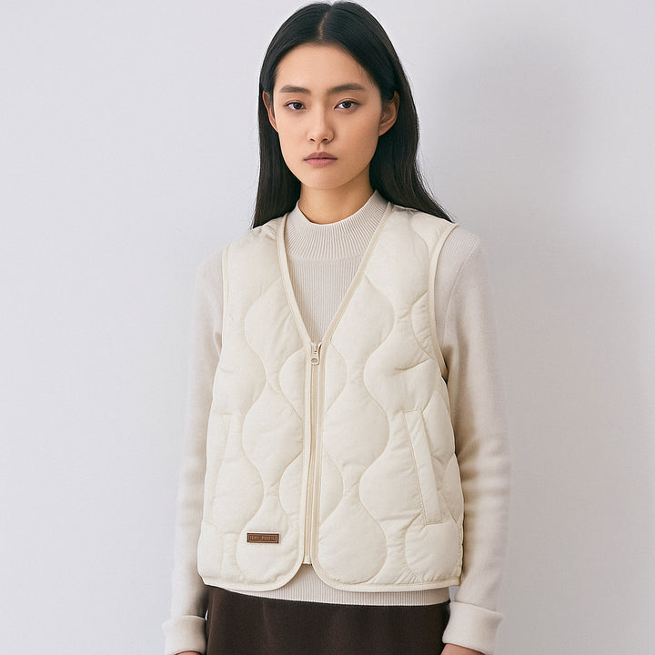 Ladies quilted vest Lune London