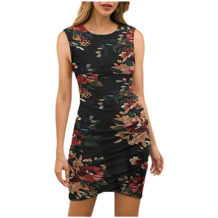 Robe portefeuille femme avec design de mandala floral et silhouette ajustée Chic & Stil