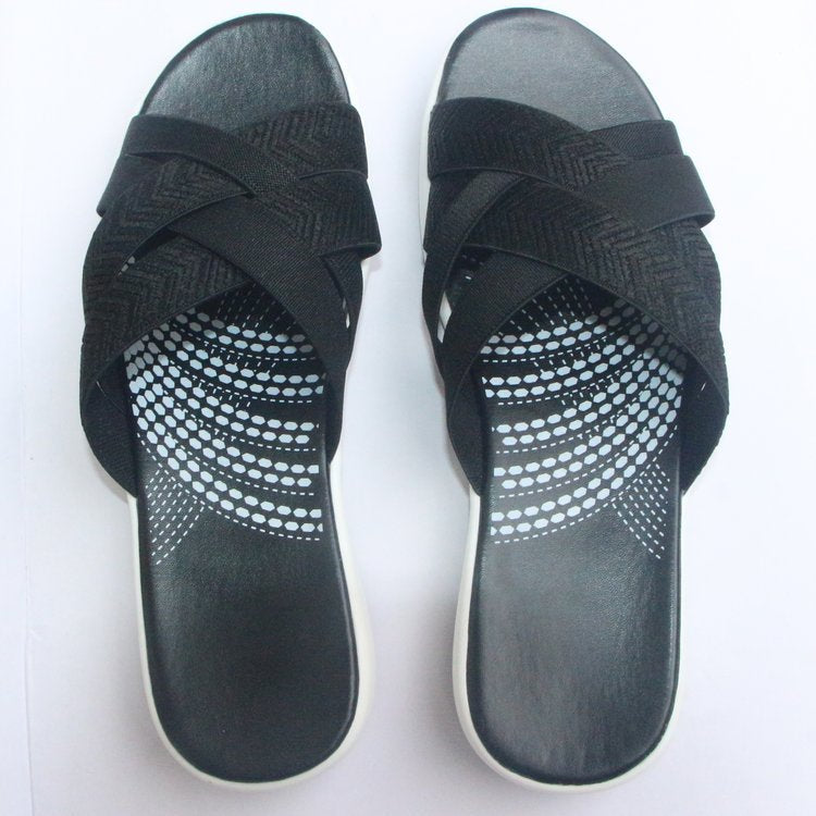 Comfortable ladies' sandals with ergonomic sole and adjustable straps Lune London