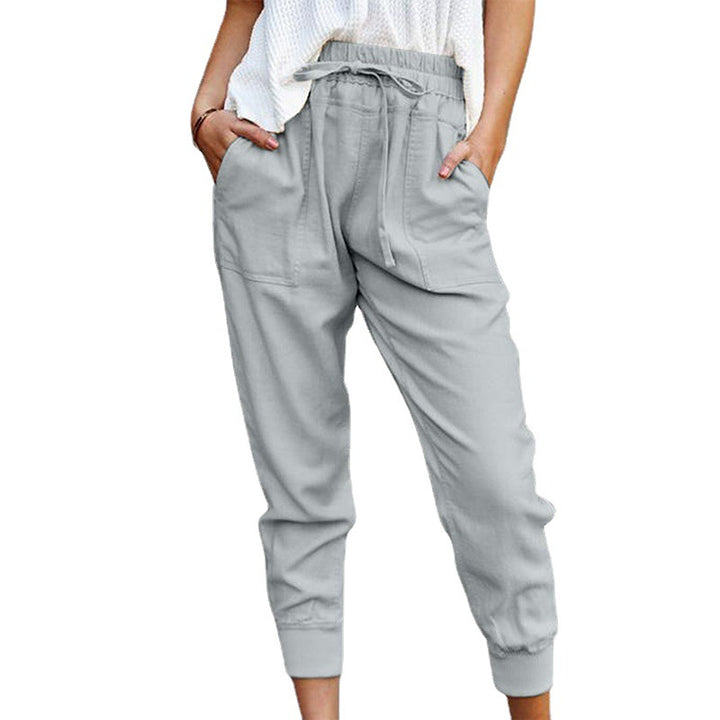 Comfortable leisure pants for women with elastic waistband Lune London