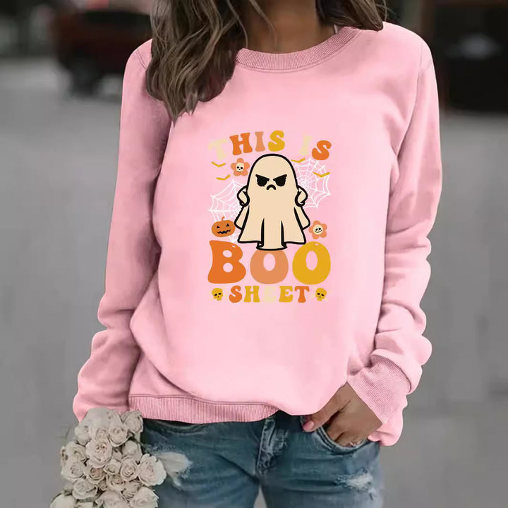 Sweatshirt pour femmes avec impression esprit automnal et coupe décontractée Chic & Stil