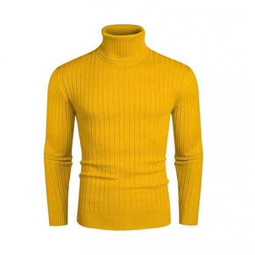Men's turtleneck sweater made from high-quality knitted materials with an elegant ribbed texture Lune London