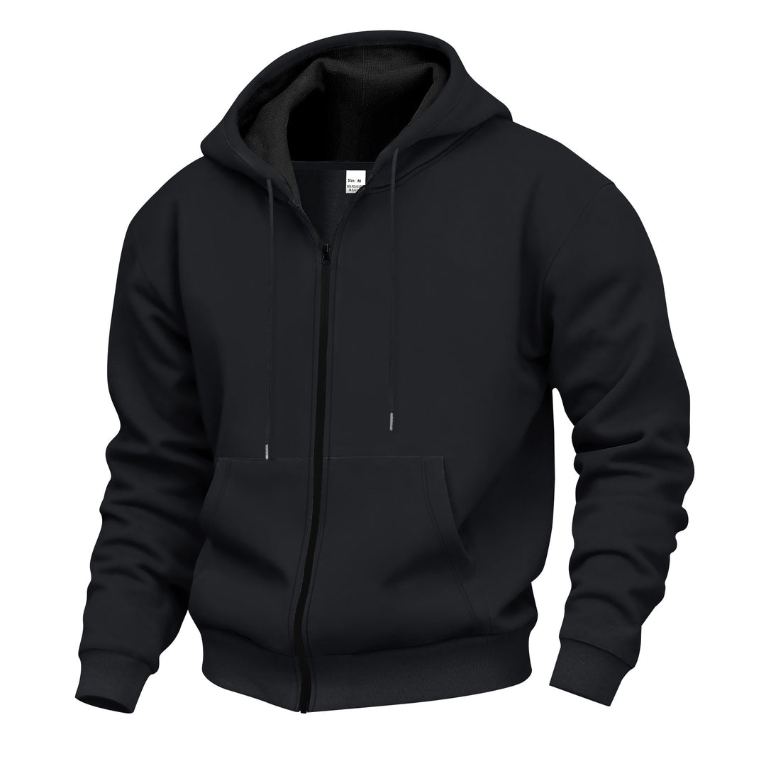 Men's hoodie with full zipper and soft inner lining Chic and style