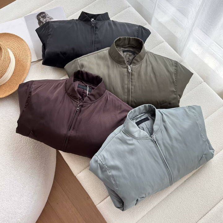 Veste bomber sportives pour femmes avec col montant et poches latérales confortables Chic & Stil