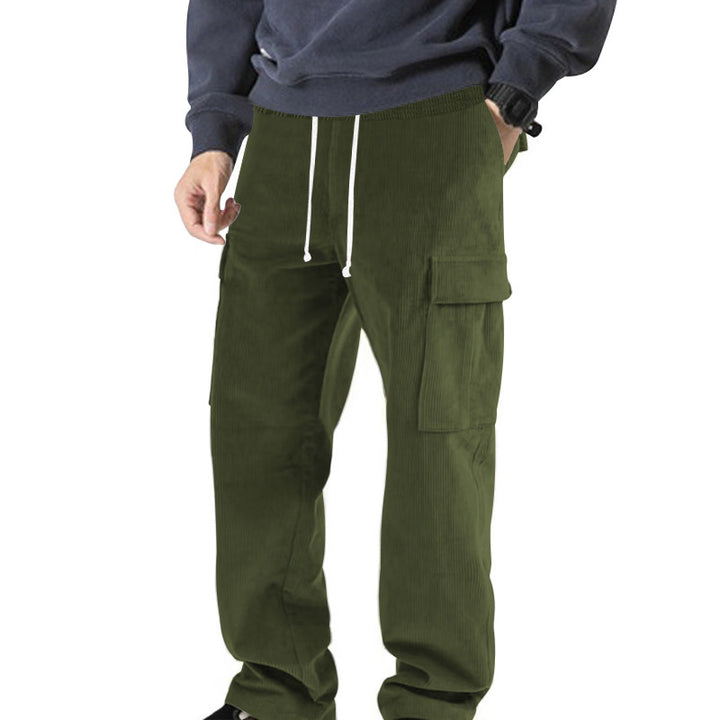 Casual cargo pants for men with elastic waist and practical pockets Lune London