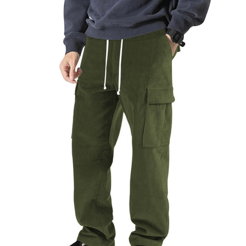 Casual cargo pants for men with elastic waist and practical pockets Lune London