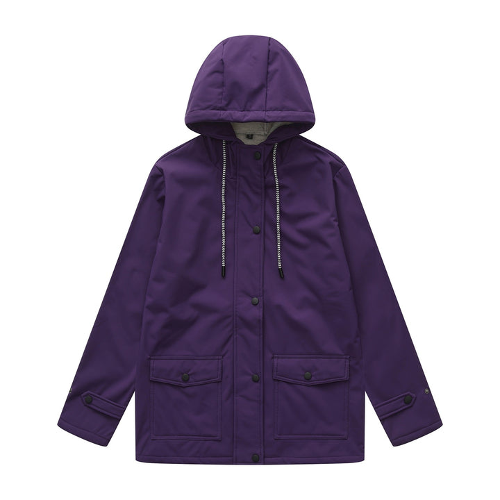 Women's functional water-repellent transition jacket with hood Lune London