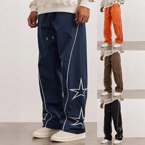 Comfortable leisure pants for men with contrasting stripes on the sides Lune London