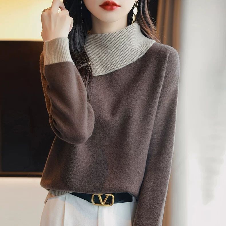 Sweater pour femmes avec col montant moderne Chic & Stil