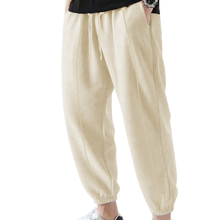 Men's jogger pants in breathable material with adjustable waist Lune London