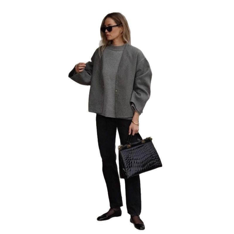 Lune London boxy cut wool jacket for women