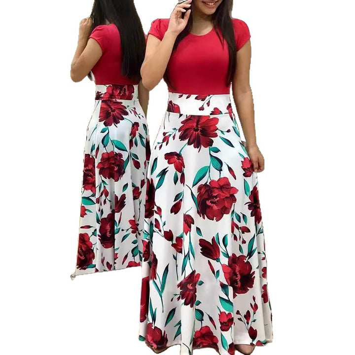 Lune London Women's Floral Maxi Dress with Fitted Top