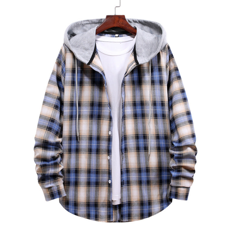 Ladies Vichy Flannel Jacket with Hood Lune London