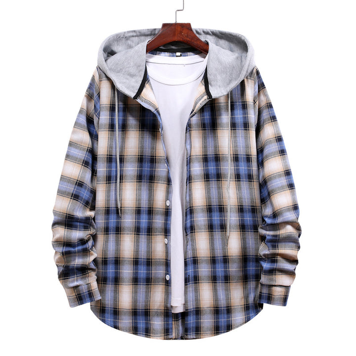 Ladies Vichy Flannel Jacket with Hood Lune London