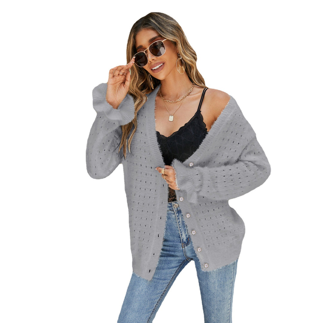 Cardigan pour dames avec un motif distinctif en œillets Chic & Stil