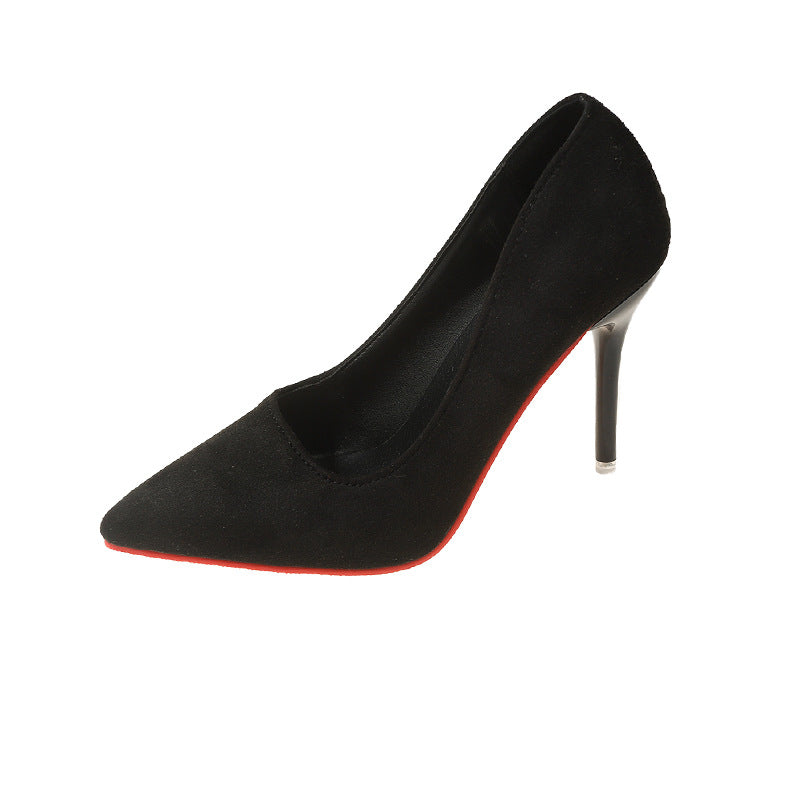 Elegant ladies lace pumps with transparent heel and soft upper material Lune London