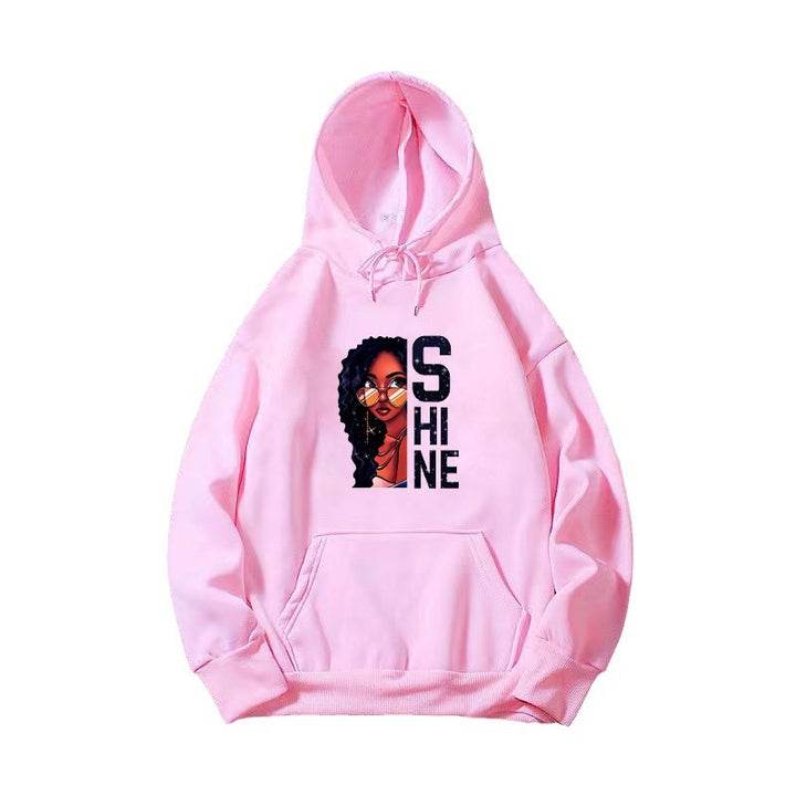 Women's hoodie with creative female design Chic & Stil