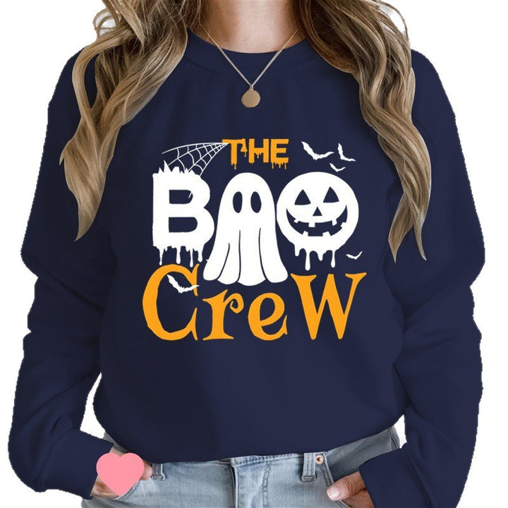 Sweatshirt pour femmes avec thème d'Halloween et impression graphique créative Chic & Stil