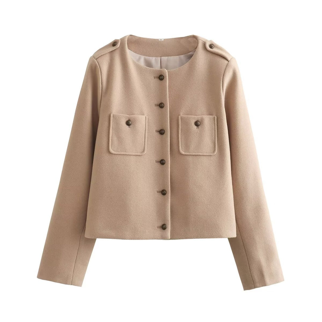 Lune London Elegant short jacket for ladies with decorative button details