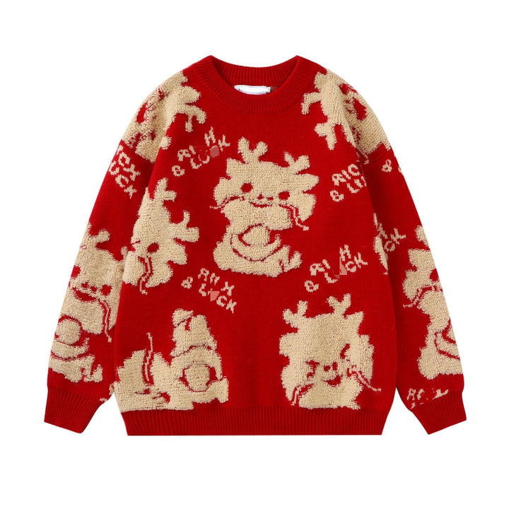 Comfortable pull for women with playful animal pattern Lune London