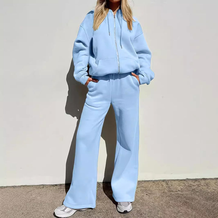 Ensemble Décontracté pour Femmes avec Sweat à Capuche Oversize Moderne et Pantalons Amples Style Chic & Stil