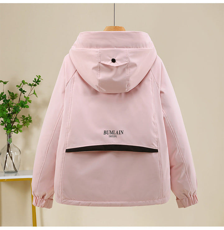 Ladies Sports and Functional Clothing Outdoor Jacket with Hood and Many Pockets Lune London