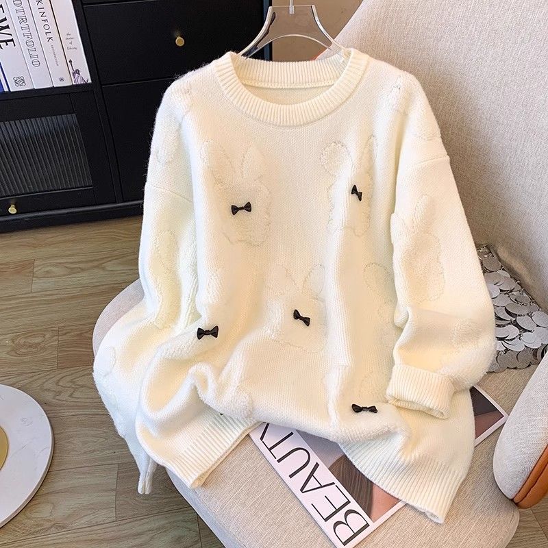 Pull confortable pour femmes avec des appliqués animaux ludiques Chic & Stil