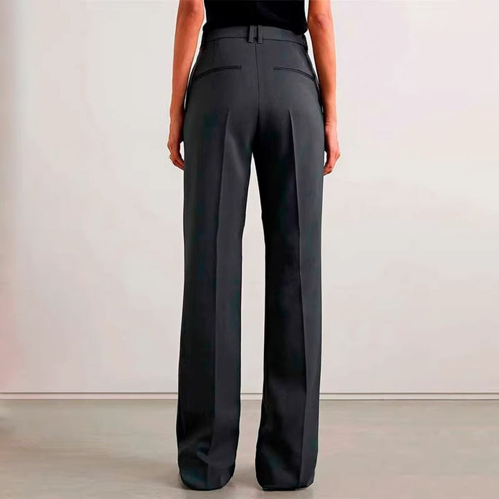 Femme Pantalons Élegants et Confortables Taille Haute avec Jambes Larges Chic & Stil