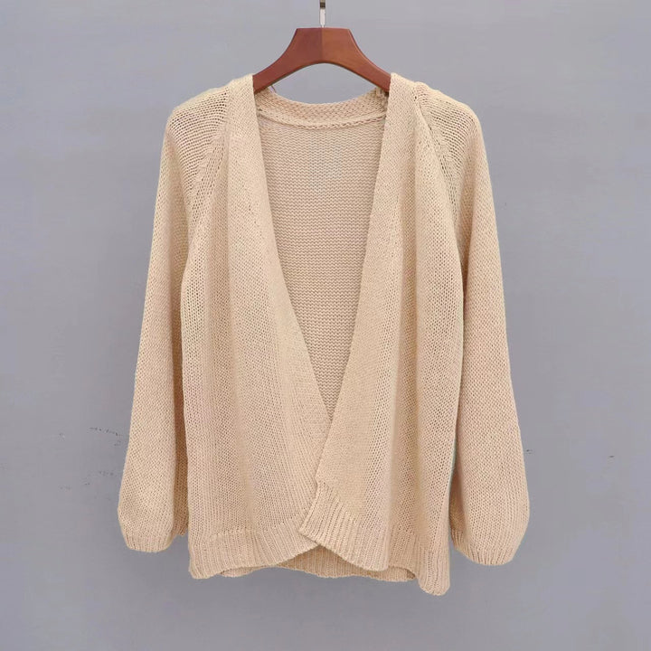 Ladies casual cardigan with open design and airy knit structure Lune London